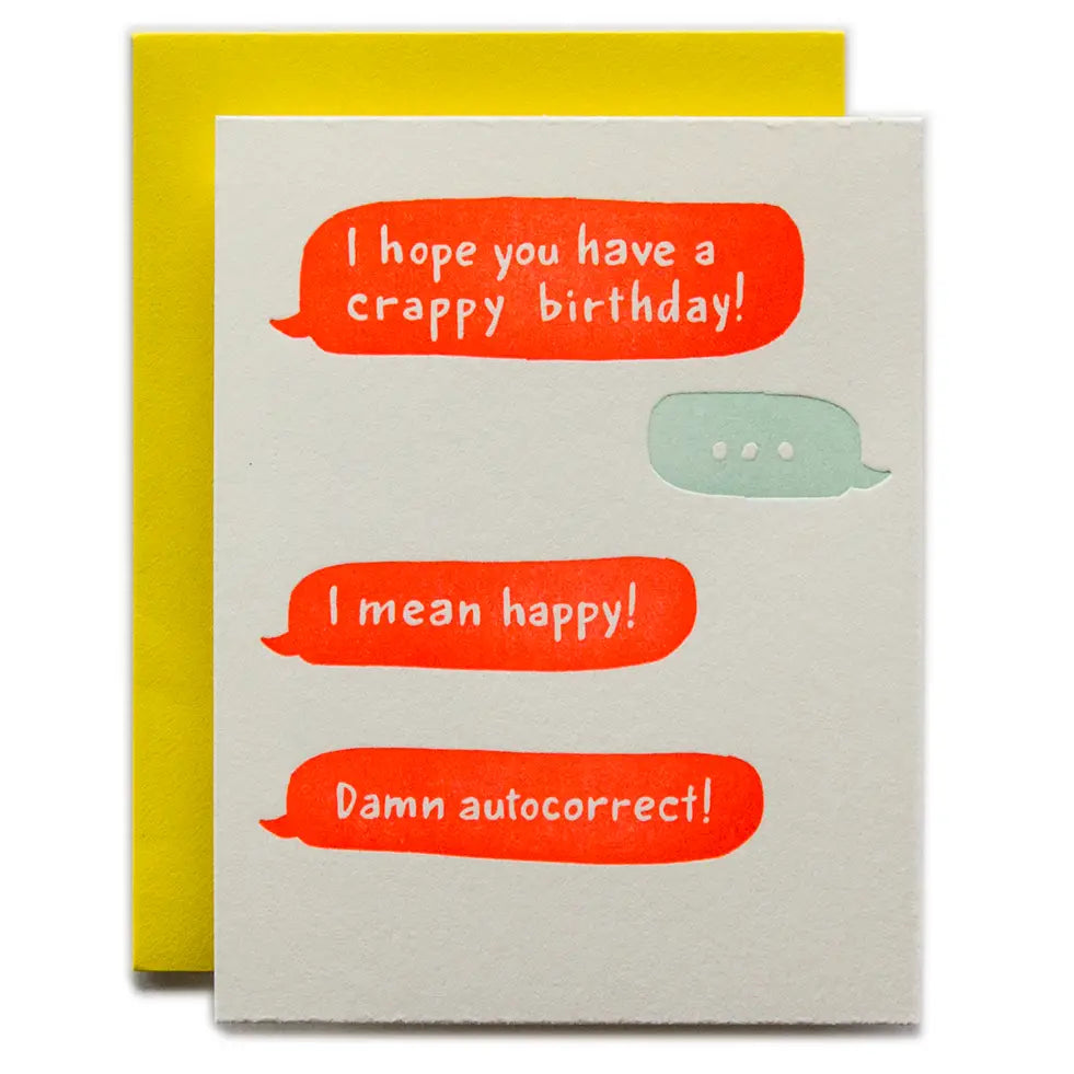 Happy Birthday (Texting Card Funny)