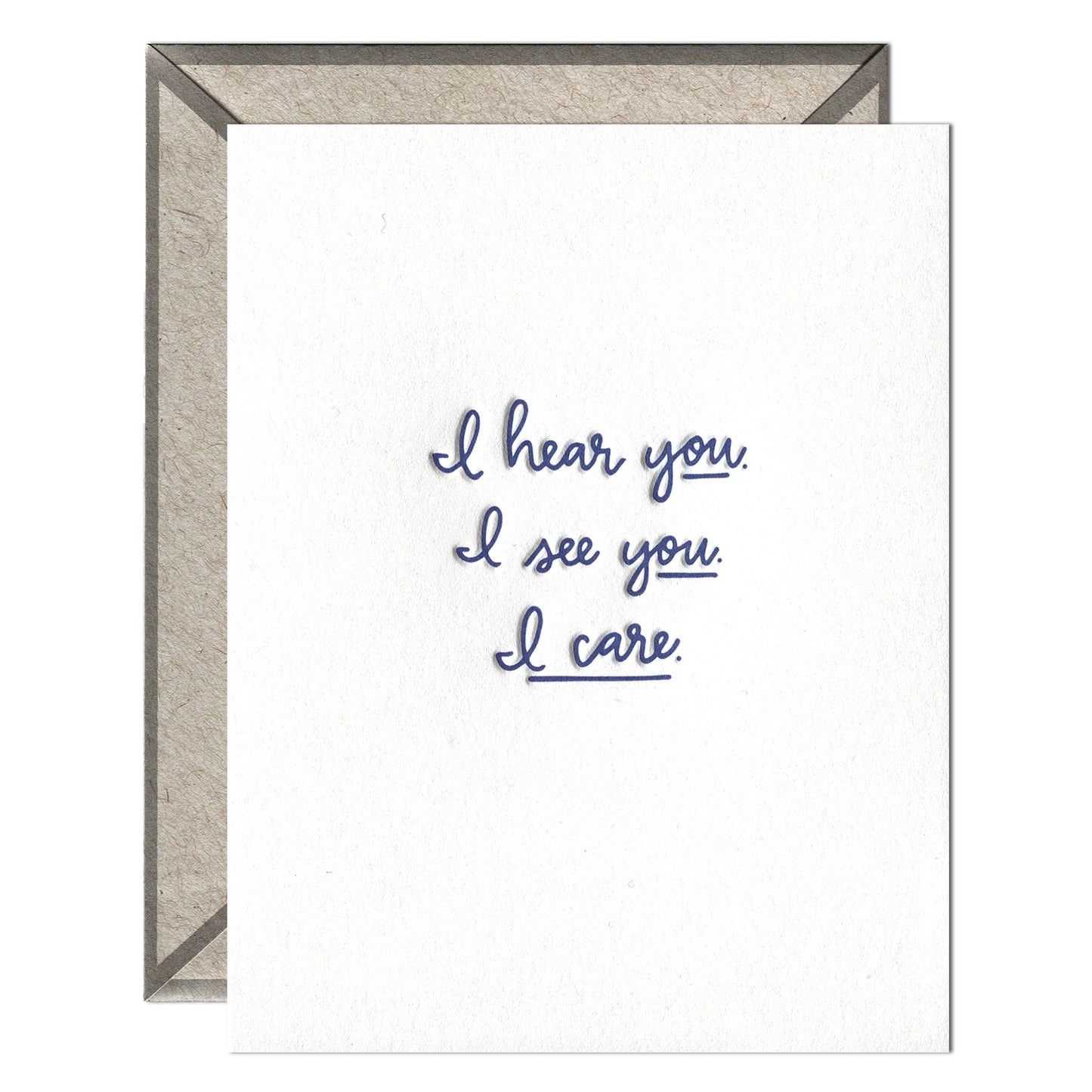 I See You. I Here You. - Encouragement Card