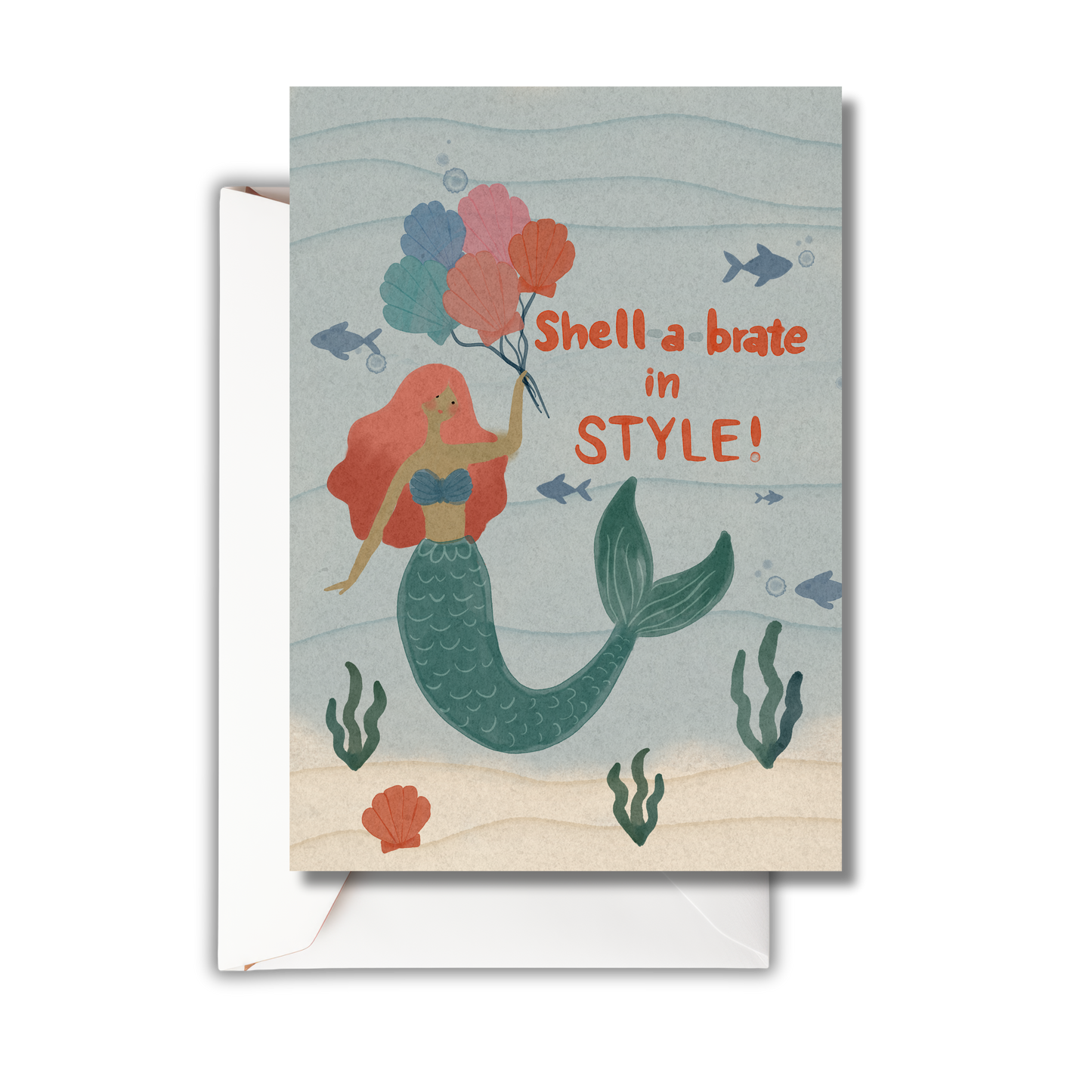 Shellabrate in Style Mermaid - Birthday Card