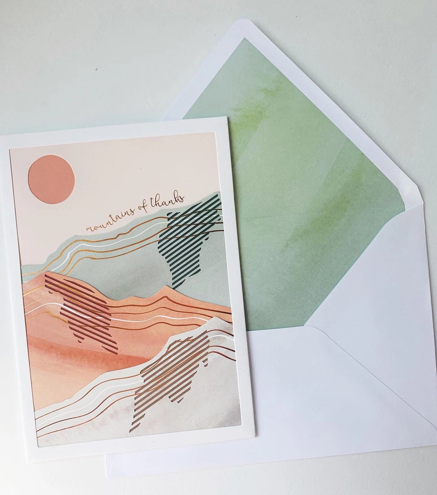 Mountains of Thanks - Thank You Card