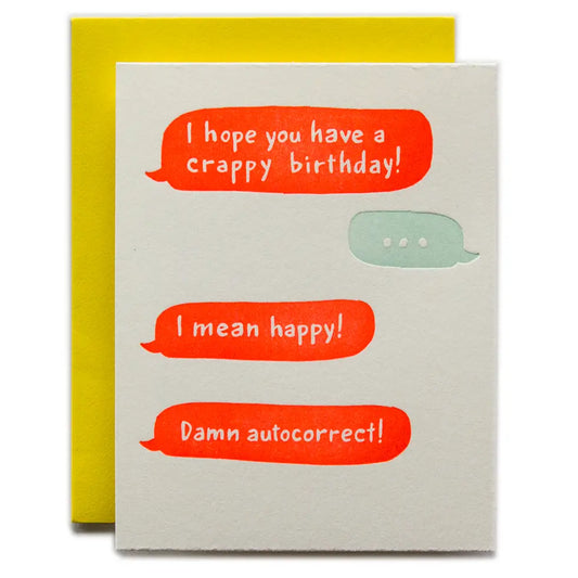 Happy Birthday (Texting Card Funny)