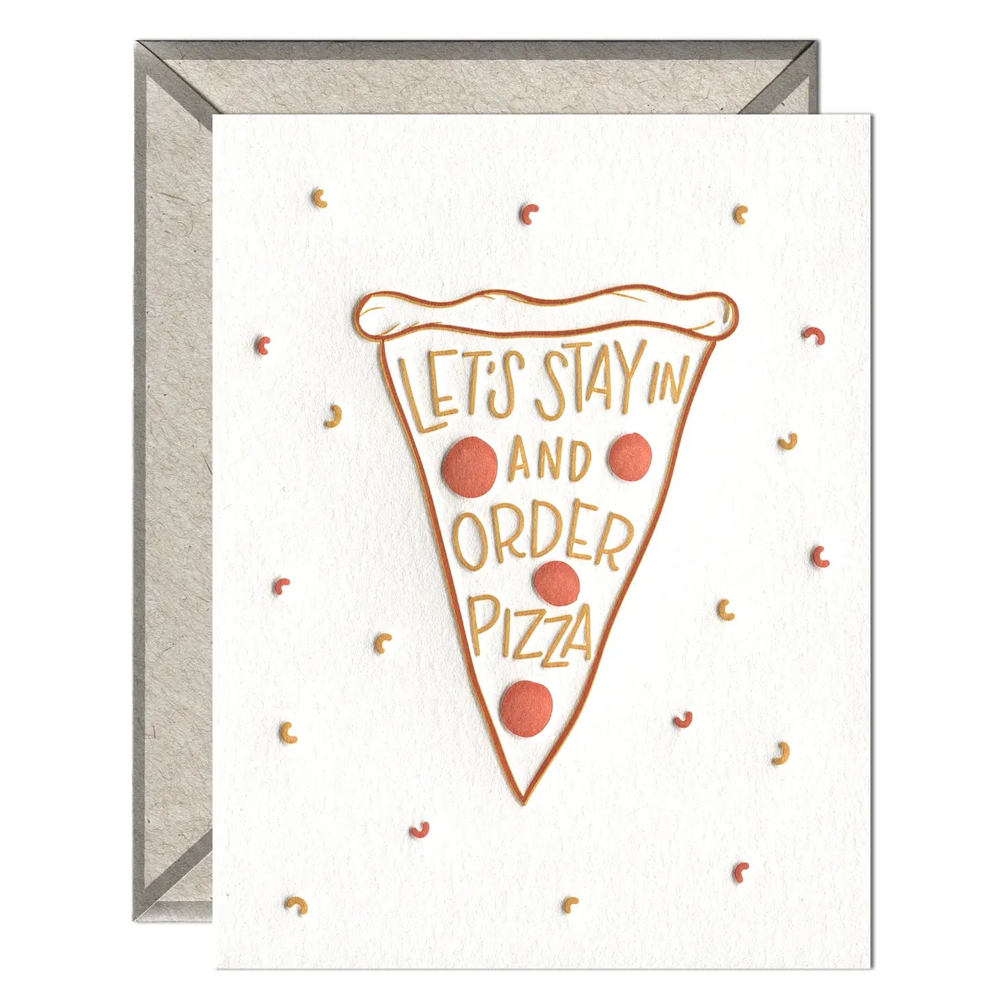 Let's Stay In & Order Pizza - Valentines/Love Card