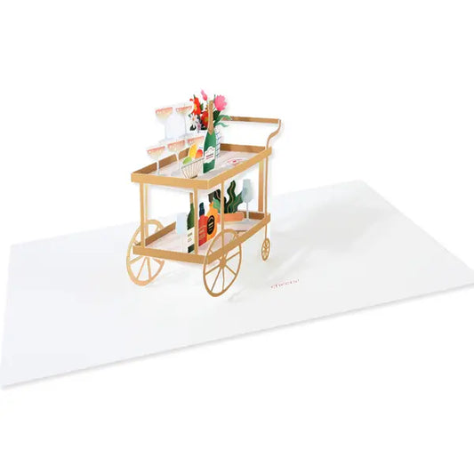 Bar Cart Pop-Up Card
