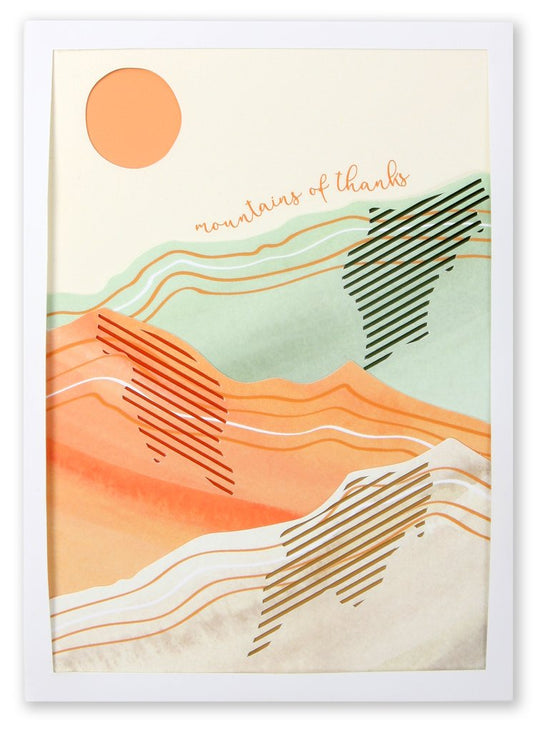 Mountains of Thanks - Thank You Card